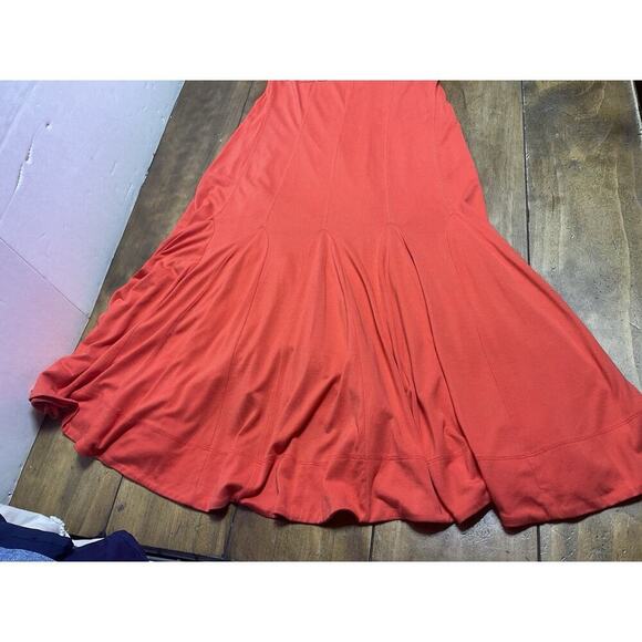 Maeve Anthropologie Burnt Orange High Empire Waist Abroad Godet Dress XS - Picture 4 of 11